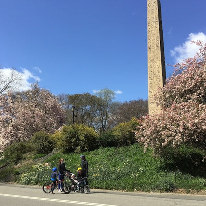 Egyptian obelisk, Cleopatra’s Needle in front of the Metropolitan Museum of Art.