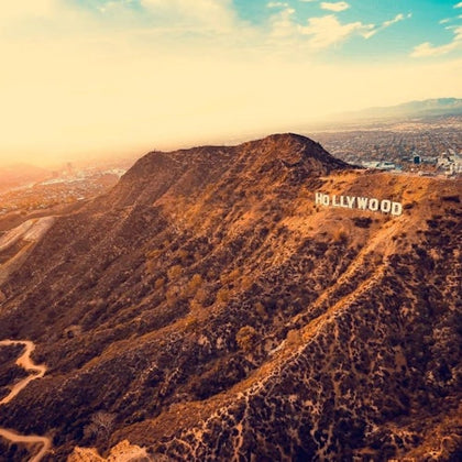 Hollywood sign/ view of LA