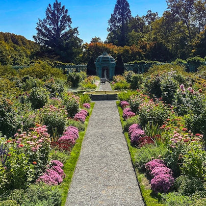 View of the pergola in the Walled Garden