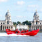 Fly over Canary Wharf, beyond Greenwich and all the way to the Thames Barrier with Thames Rockets.