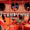 A colorful carousel horse with the text 'iCandy NYC Experience' overlaid, reflecting a vibrant amusement setting.