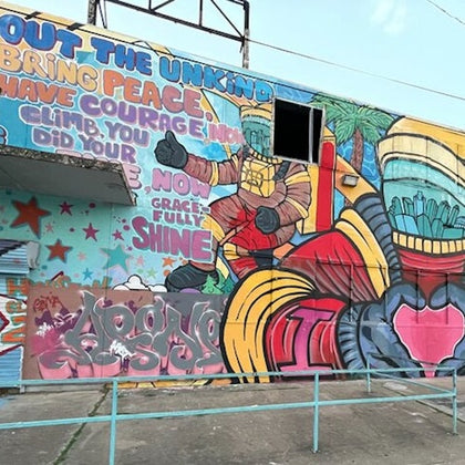 Take in the space-themed graffiti district and vibrant East Downtown neighborhood during the Astroville Best of Houston City 