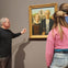 Guide showing Grant Wood's American Gothic