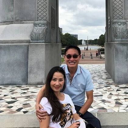 Take a photo alongside Houston's most famous city monument.