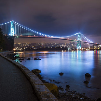 Vancouver Harbour at Night
