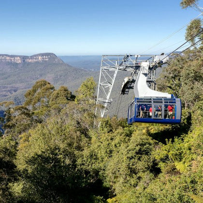 One of the thrilling rides at Scenic World