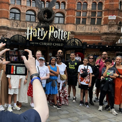 Outside the Cursed Child theatre