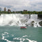 The view of Bridal Veil Falls from the Canadian side of the Niagara River, near the Niagara City Cruises dock.