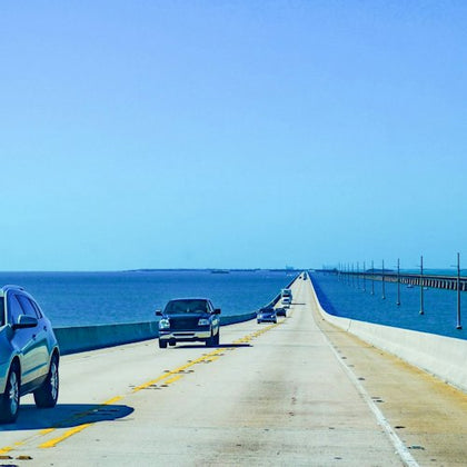 The road to Key West has been featured in many movies