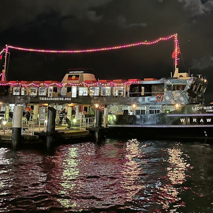 Wirawi ship at night