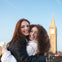 Friends enjoying their photoshoot in front of Big Ben