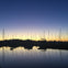 Beautiful sunset glow in the sky