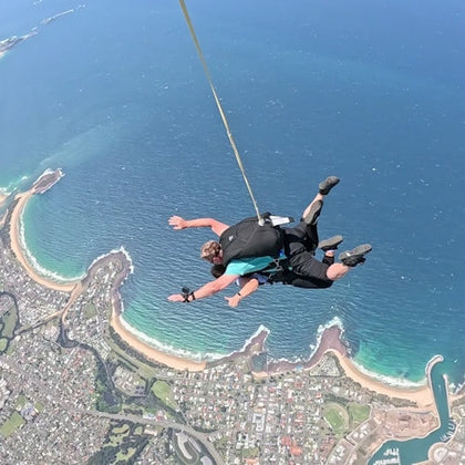 Skydiving over Shellharbour