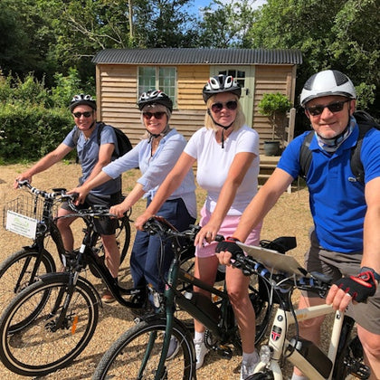 London: Electric Bike Rental with Self-Guided Vineyard Tour