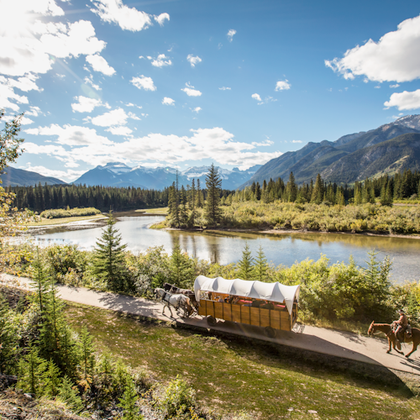 Cowboy Cookout: Wagon Ride from Banff