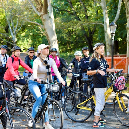 A guided bike tour