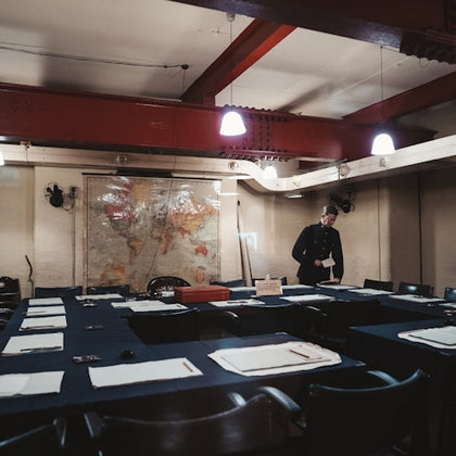 Meeting room inside Churchill war rooms