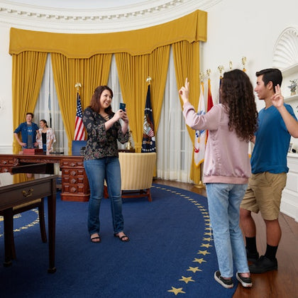 President Nixon’s Oval Office with an immersive exploration of the most famous office in the world.