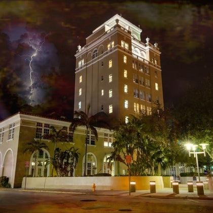 Spooky image of the Miami Beach Courthouse.