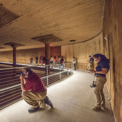 Inside the Buffalo Bayou Park Cistern
