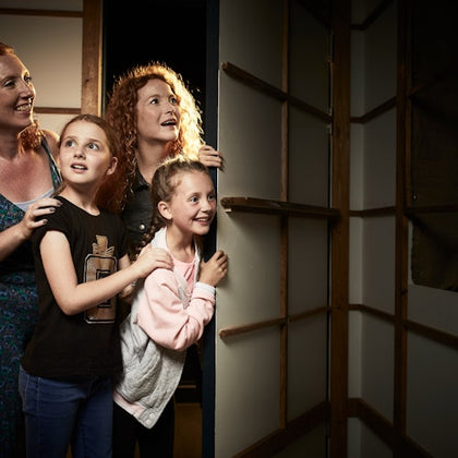 Families escaping