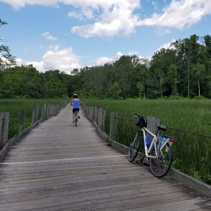 A rider on their way to Mount Vernon