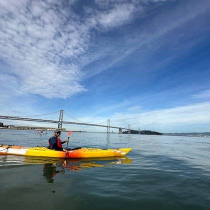 Kayaking along the Bay Bridge