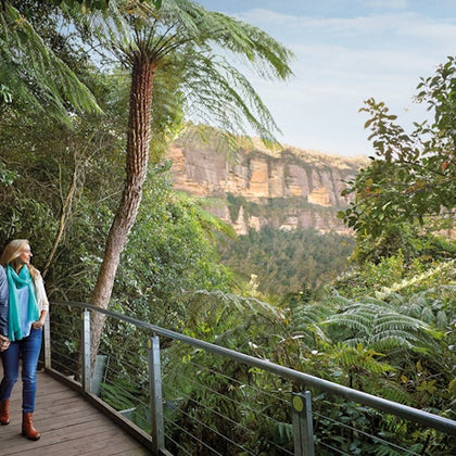 Blue Mountains Sydney: Hop-on Hop-off Bus + Scenic World Unlimited Rides Pass