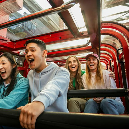 People enjoy the Scenic Railway, part of Scenic World in Katoomba, Blue Mountains