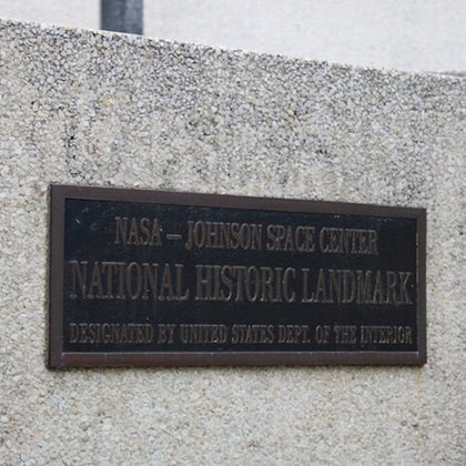 NASA's National Historical Landmark plaque.