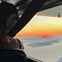 Sunset view from the window