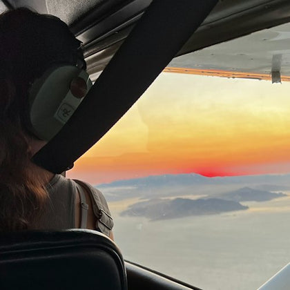 Sunset view from the window