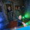 Families playing the Maze
