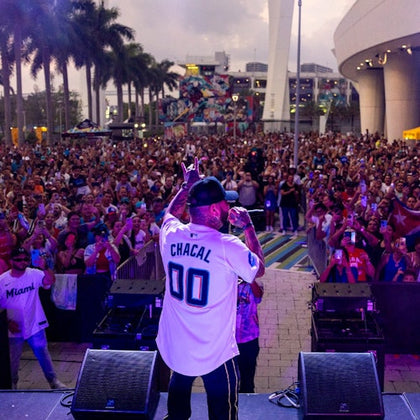 Fans enjoy a post-game concert offered on specific home games 
