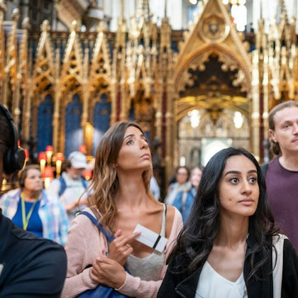Exploring inside Westminster Abbey