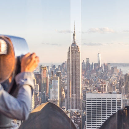Empire State view from the Top of the Rock