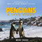 Two penguins on a beach with waves and houses in the background, with promotional text for a movie titled "Penguins: A Love Story."