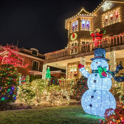 See the fabulous Christmas Light Displays on the houses in the Dyker Heights residential neighborhood