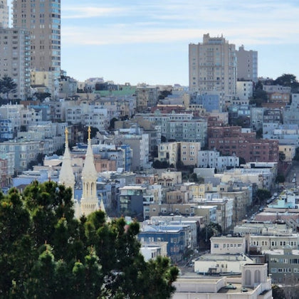 View to the city