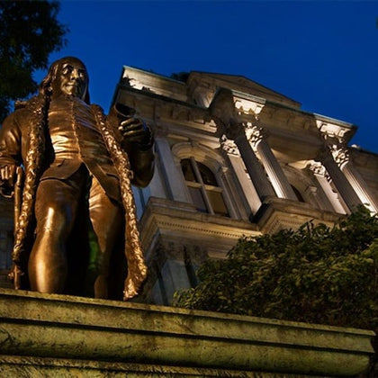 Statue of Benjamin Franklin at Old City Hall