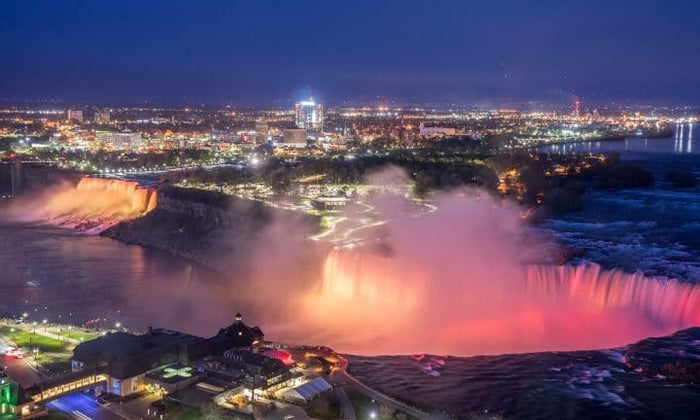 Niagara Falls Illumination Night Tour w/ Power Station Light Show